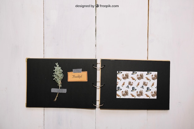 thanksgiving mockup with book