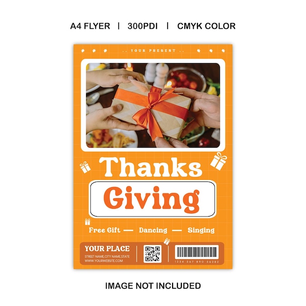 Thanksgiving party flyer