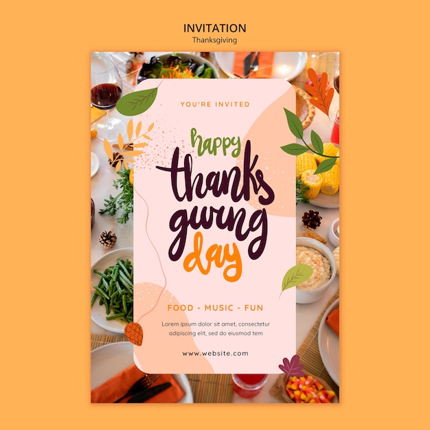 Thanksgiving-sjabloonontwerp