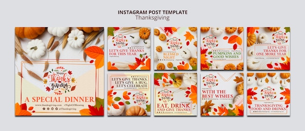 PSD thanksgiving template design