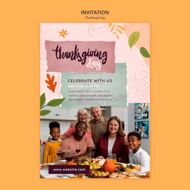 PSD thanksgiving template design