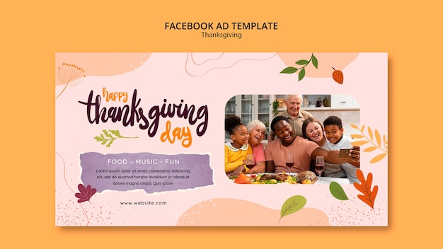 PSD thanksgiving template design