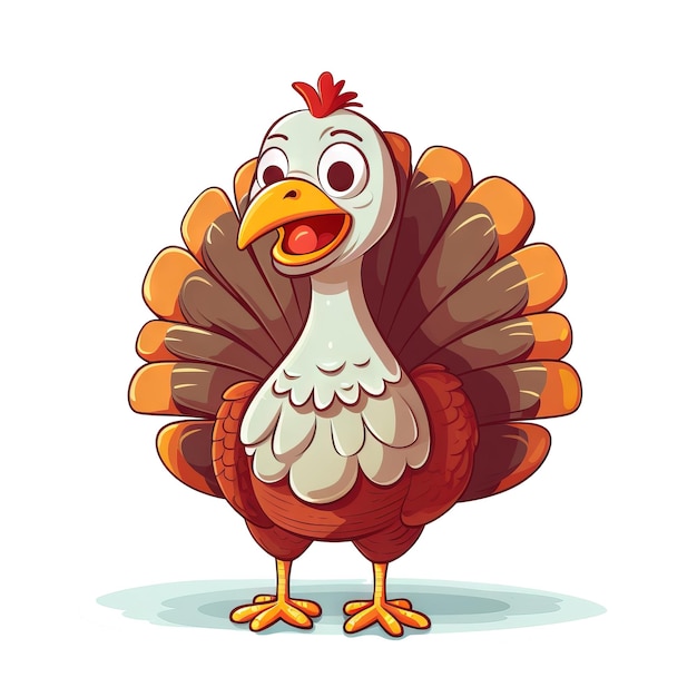 PSD thanksgiving turkey illustration ai generated turkey illustration