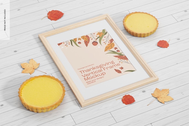 Thanksgiving verticaal frame mockup