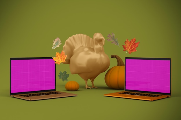 Thanksgiving website mockup