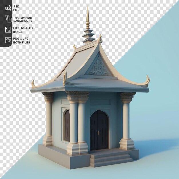 PSD 古代の寺院 png