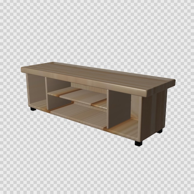 the concept of a elegant 3d rendering pale desk, can be used as a promotional icon, a picture of raw stuff and stuff