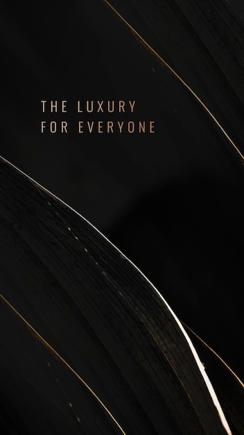 The luxury for everyone on a leaf background design resource