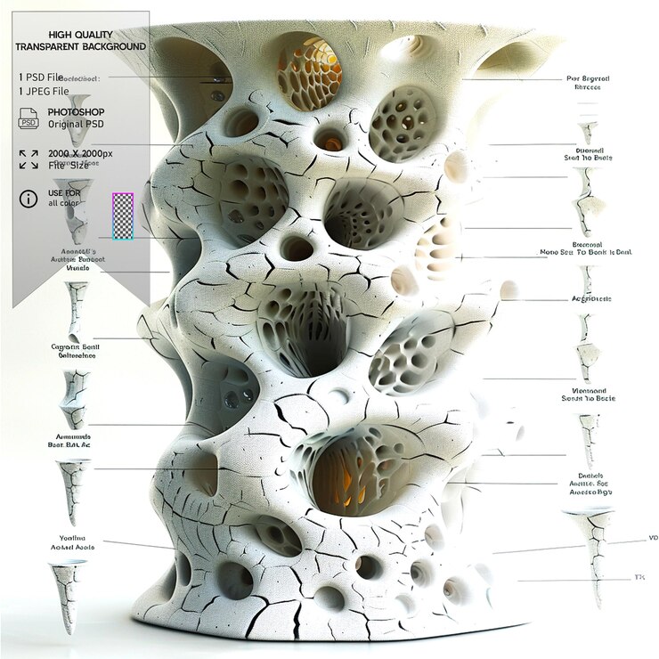 PSD the process of making threedimensional solid objects from digital models on transparent background