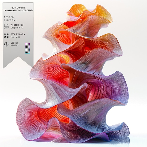 The process of making threedimensional solid objects from digital models on transparent background