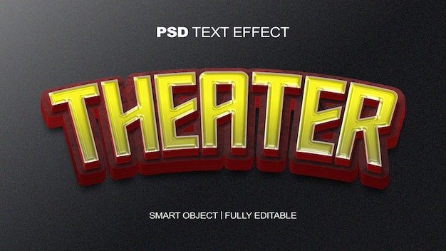 PSD theater teksteffect