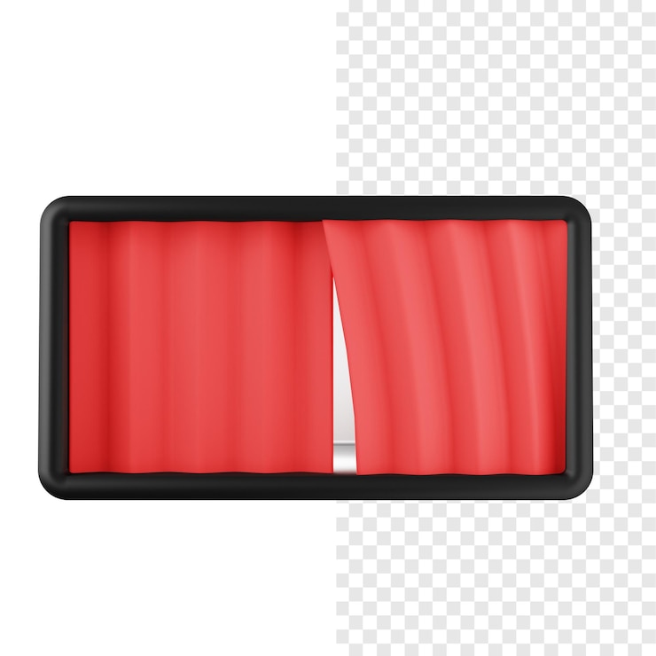 PSD theatre 3d illustration