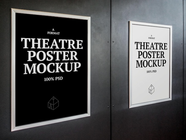 PSD mock-up di poster teatrali