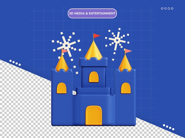 PSD theme park 3d icon