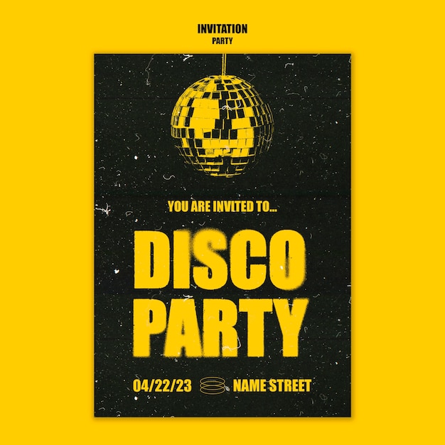 themed party invitation template