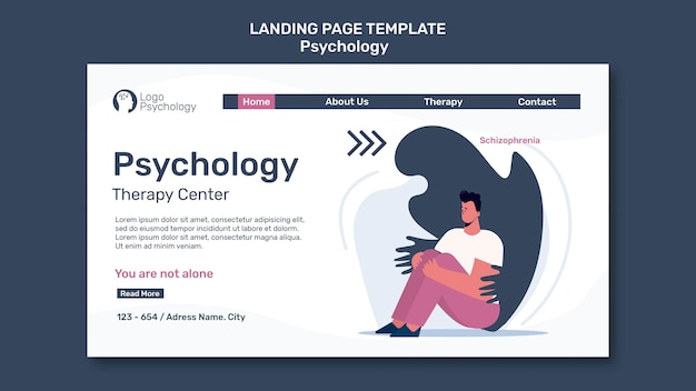 Therapy center landing page template