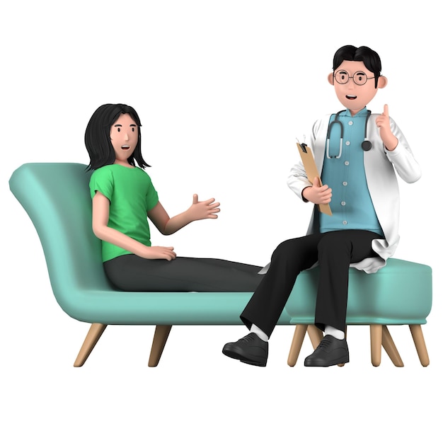 PSD therapy counseling consultation psychologist psychiatrist patient doctor medical checkup
