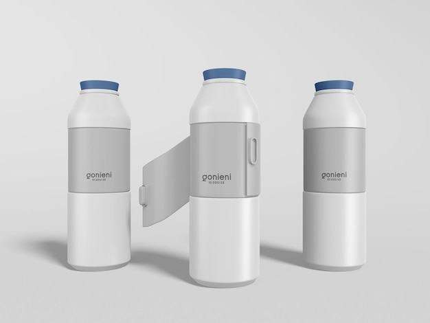 Thermaal water sipper fles fles branding mockup