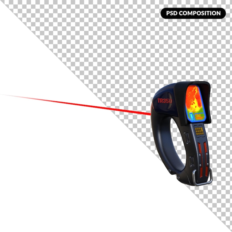PSD thermal detector isolated 3d rendering
