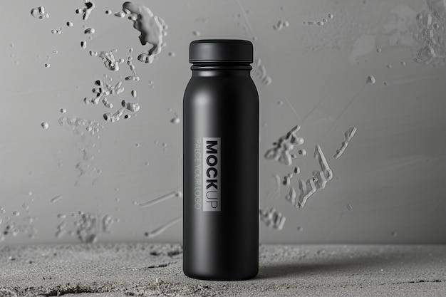 PSD thermal flask mockup