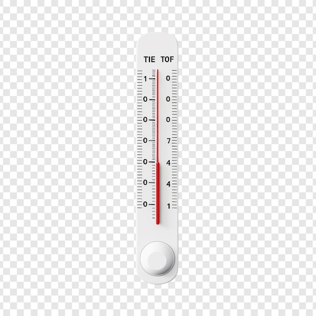 Thermometer isolated on transparent background