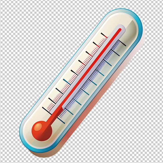 Thermometer op doorzichtige achtergrond
