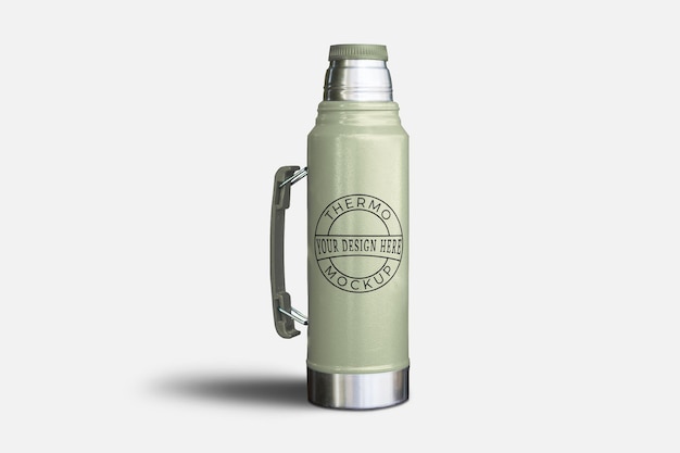 PSD thermos vacuum flask mockup