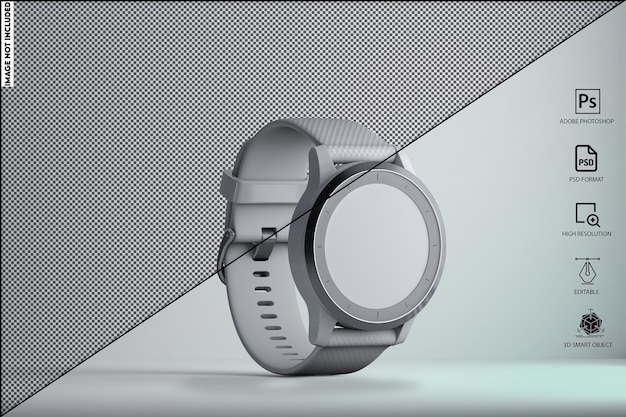 PSD thick smartwatch mockup 4 vol 1 mockup