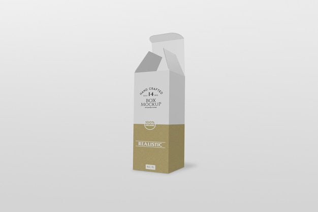 Thin box packaging mockup