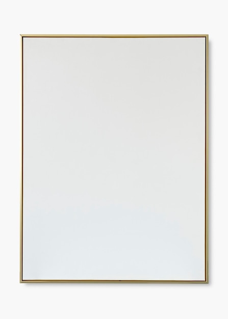 PSD thin gold frame psd mockup with design space