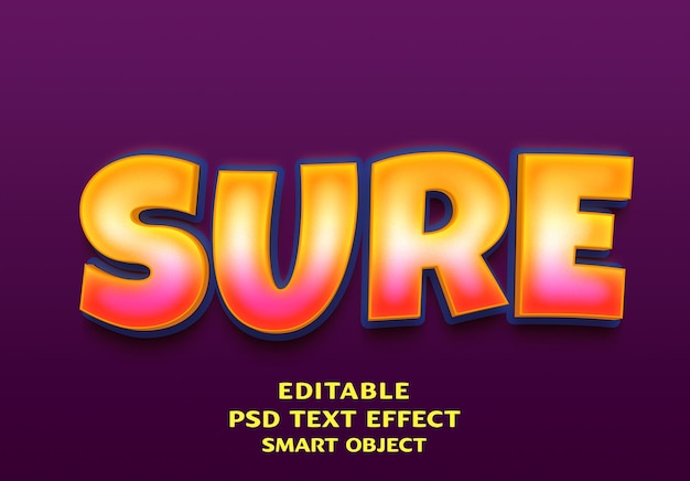 think 3d text effect design