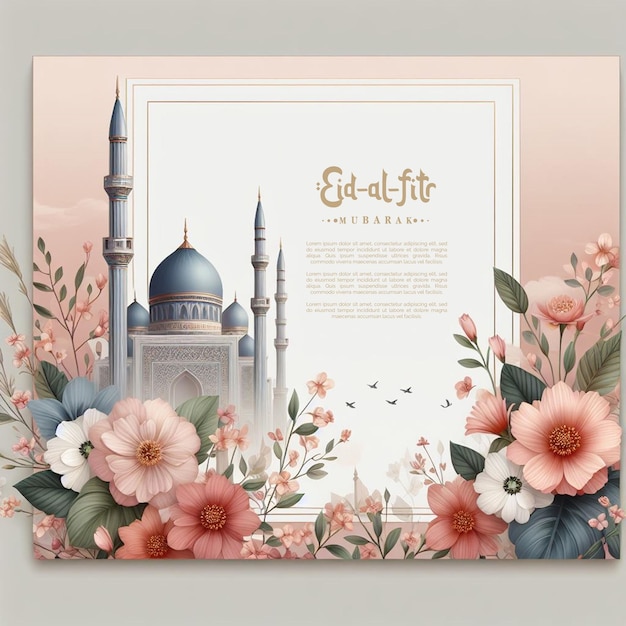 PSD this 3d design is made for islamic events like eid ul fitr and eid ul adha