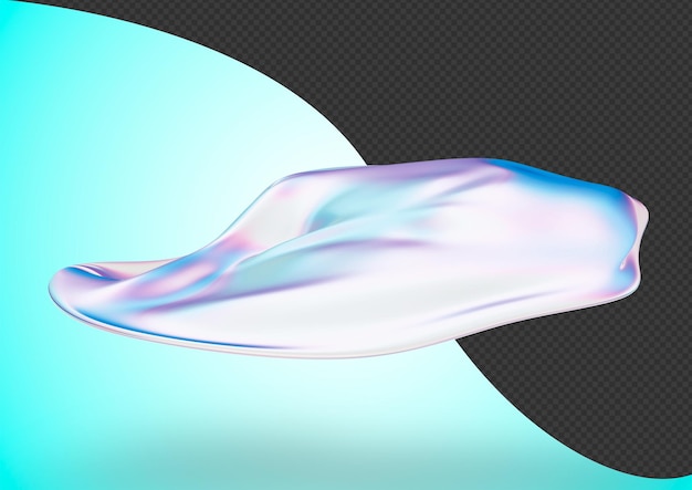 PSD this is a 3d abstract glass water with a beautiful palette of colors that can be used in web design