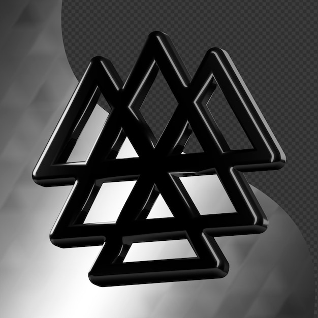 this is a beautifully designed 3d abstract icon with a beautiful metallic texture
