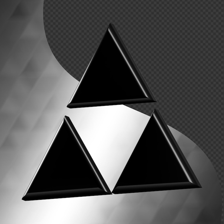PSD this is a beautifully designed 3d abstract icon with a beautiful metallic texture
