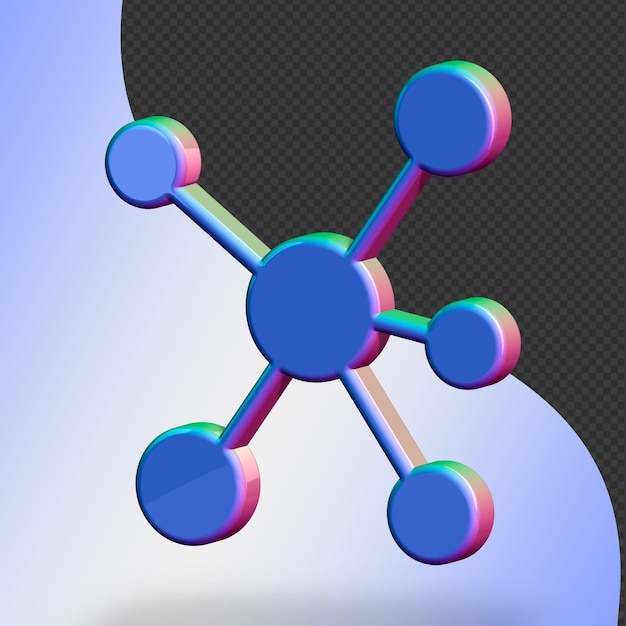 This is a beautifully designed 3d connect with a beautiful color palette that can be used anywhere