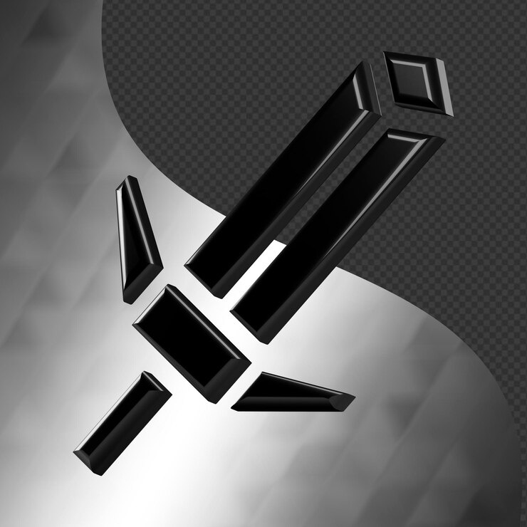 PSD this is a beautifully designed 3d origami icon with a beautiful metallic texture