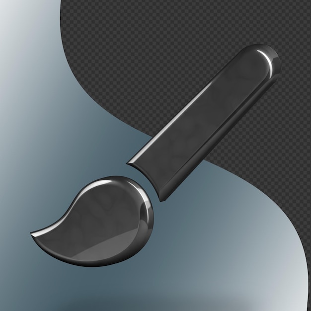 PSD this is a beautifully designed 3d small brush icon with a beautiful metallic texture