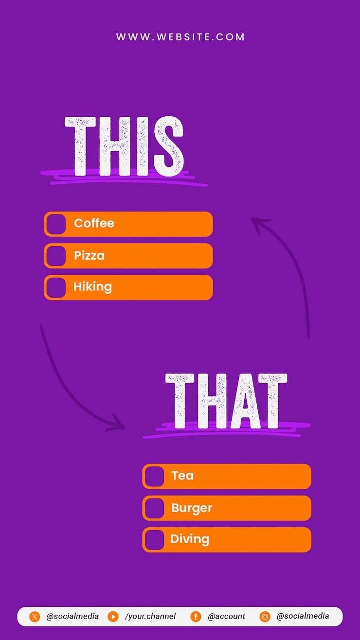 PSD this and that checklist instagram stories template psd design
