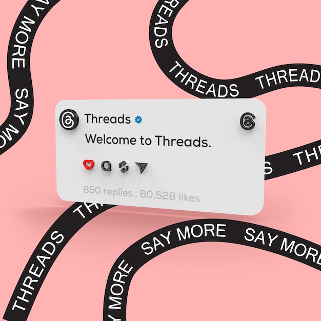 Дизайн приложения Threads для ленты Instagram