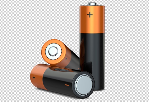 Three AA alkaline batteries