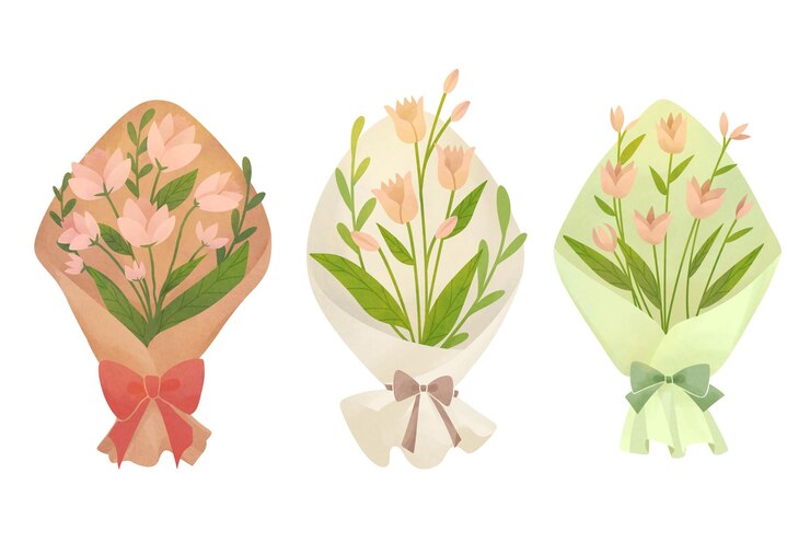 PSD 三個花束