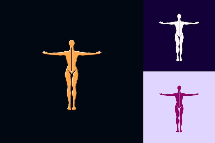 PSD three images of a human figure one of which has the others arms