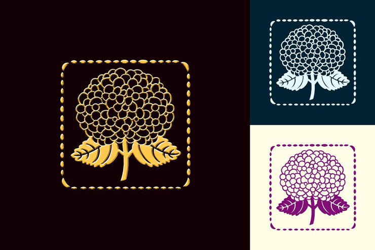 PSD three images of a tree with the leaves on them