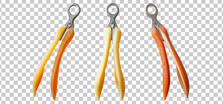 PSD three set of peeler isolated transparent background