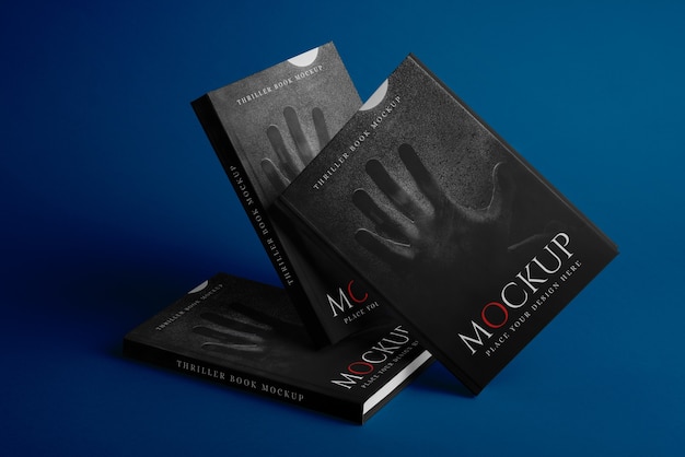 Thriller book cover mockup