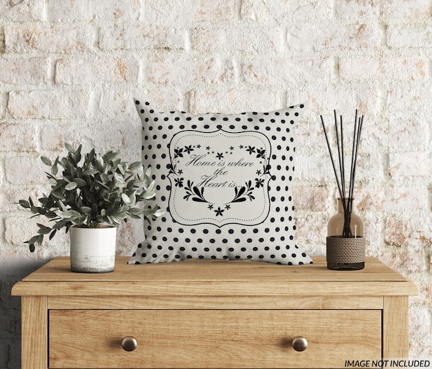 Throw pillow mockup