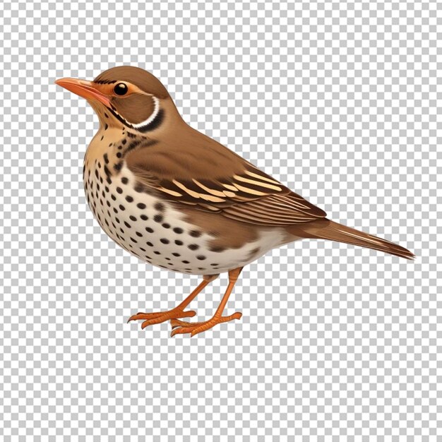 Thrush bird vector