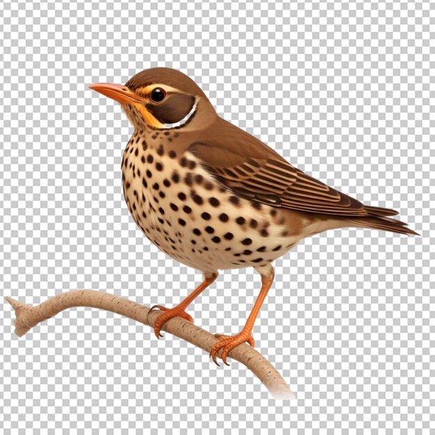 Thrush bird vector