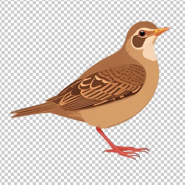 Thrush bird vector